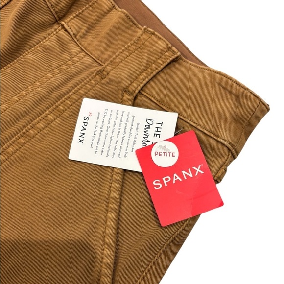 Spanx Stretch Twill Ankle Cargo Pants In Honey Glow Size Medium Petite $128 NWT - Picture 11 of 12